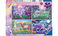 Ravensburger Kinderpuzzle Magische Einhörner 4 x 100 Teile