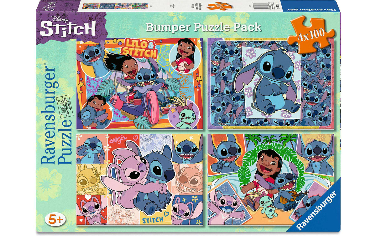 Ravensburger Puzzle Disney Stitch 4 x 100 Teile