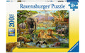 Ravensburger Puzzle Tiere in der Savanne, 200 XXL Teile 49 x 36 cm
