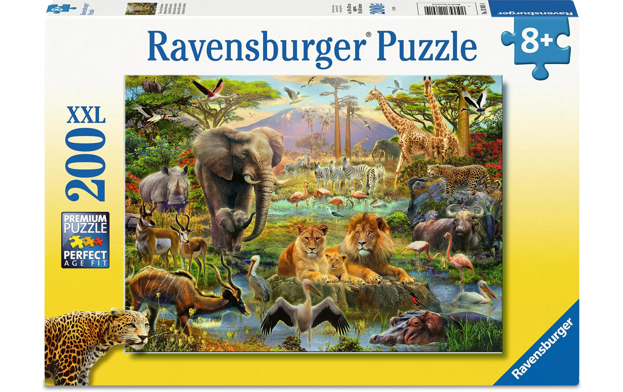 Ravensburger Puzzle Tiere in der Savanne, 200 XXL Teile 49 x 36 cm
