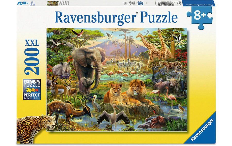 Ravensburger Puzzle Tiere in der Savanne, 200 XXL Teile 49 x 36 cm