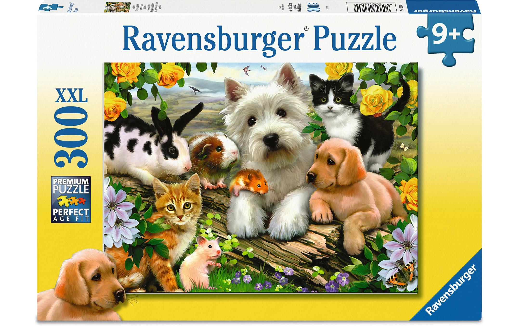 Ravensburger Kinderpuzzle Fröhliche Tierfreundschaft 300 XXL Teile
