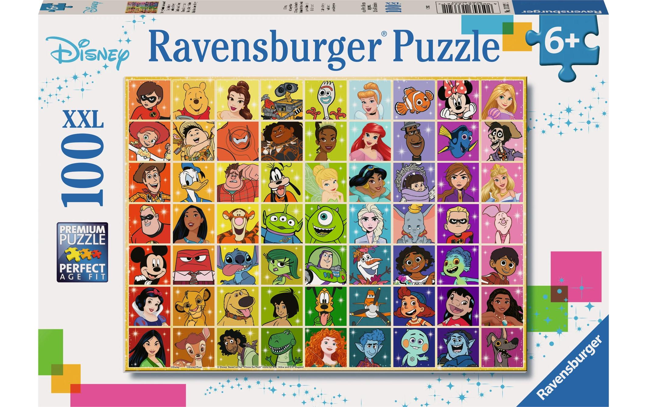 Ravensburger Kinderpuzzle Disney Collage Puzzle 100 XXL Teile