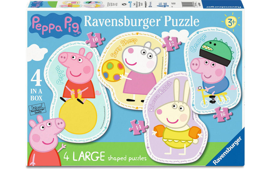 Ravensburger Kinderpuzzle 4x Peppa Pig, 10-16 Teile
