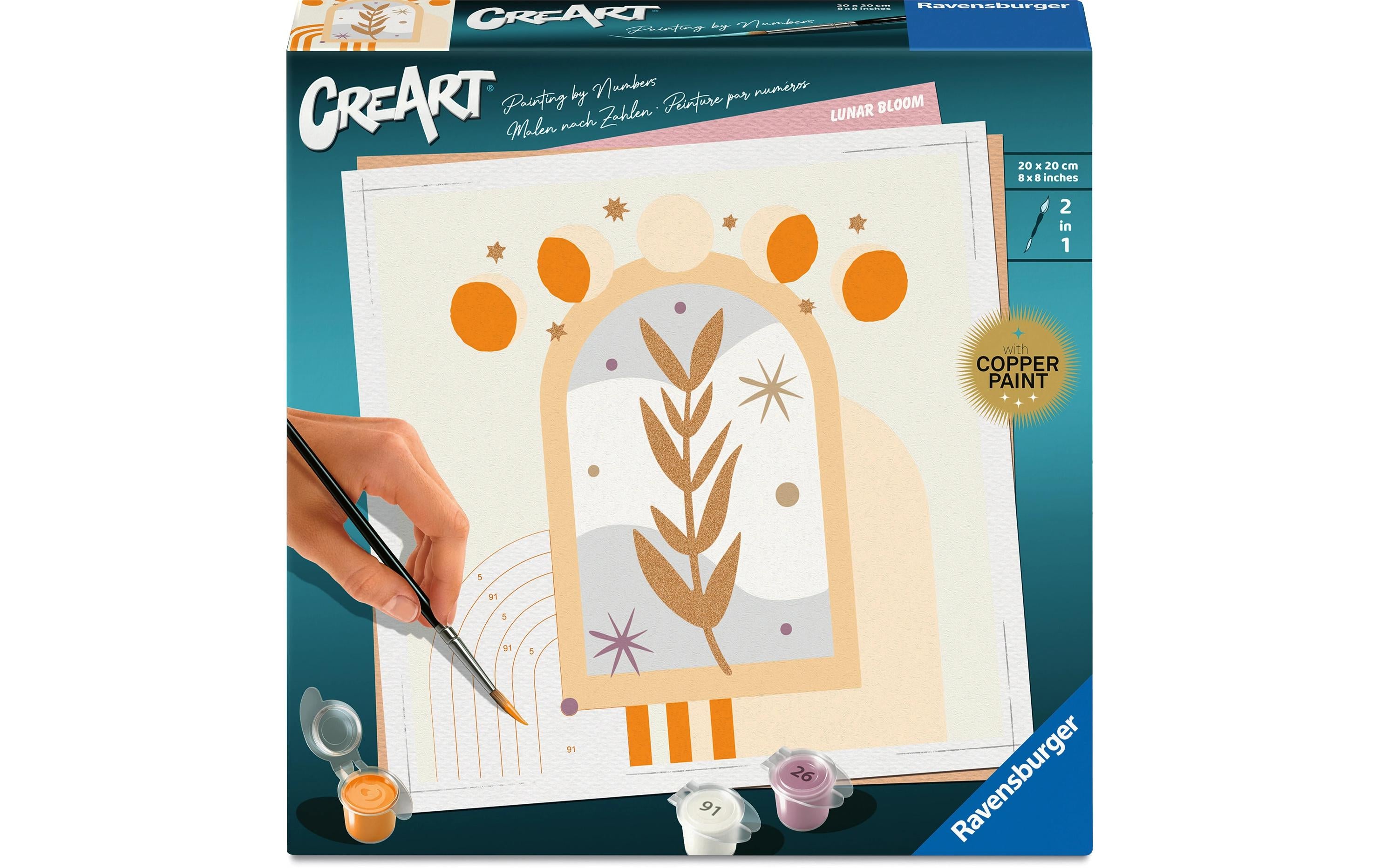 Ravensburger Malen nach Zahlen CreArt Mondblüte 20 x 20 cm
