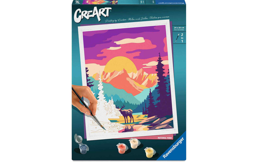 Ravensburger Malen nach Zahlen CreArt Nationalpark 24 x 30 cm