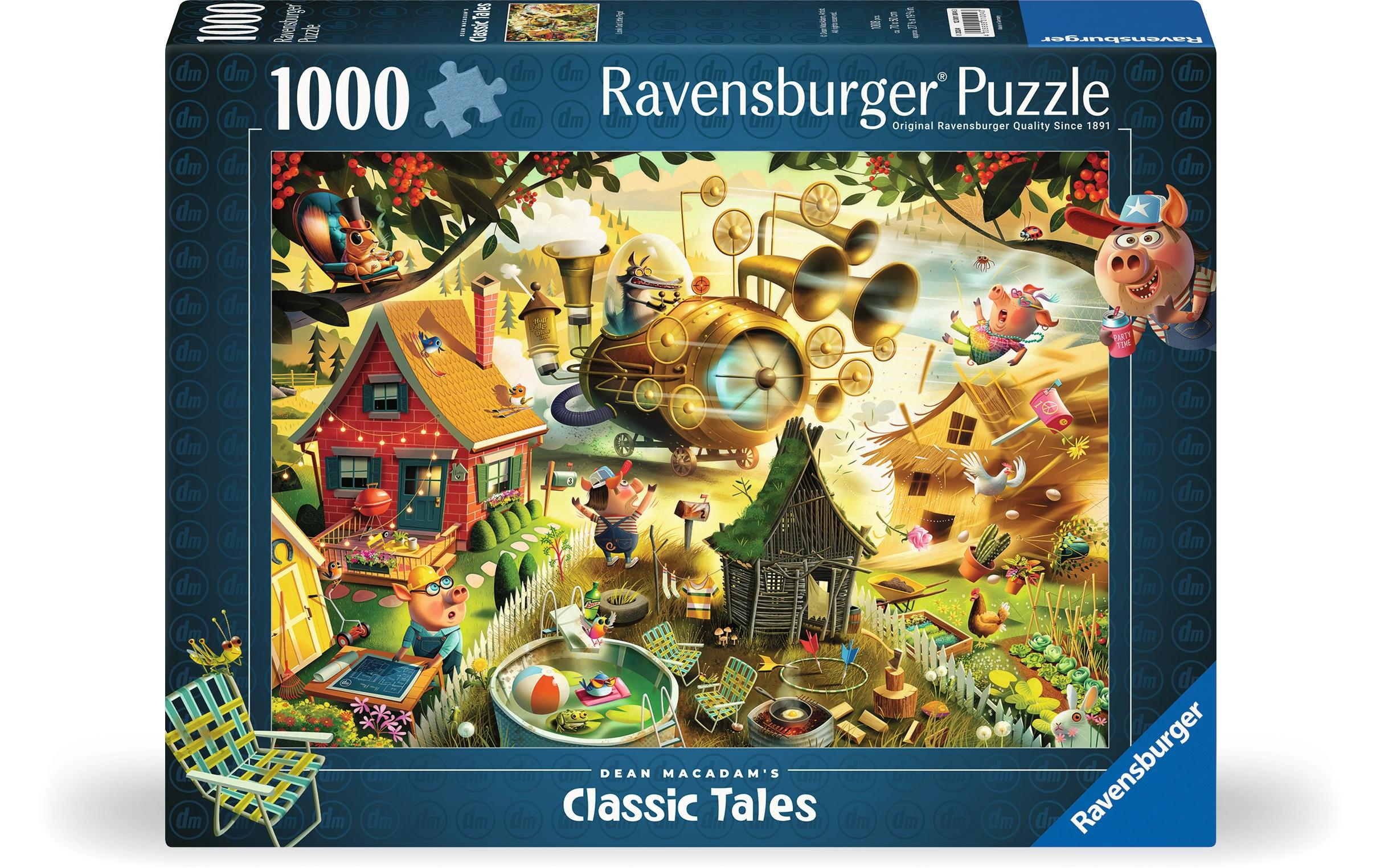 Ravensburger Puzzle Aufgepasst, kleine Schweinchen! 1000 Teile