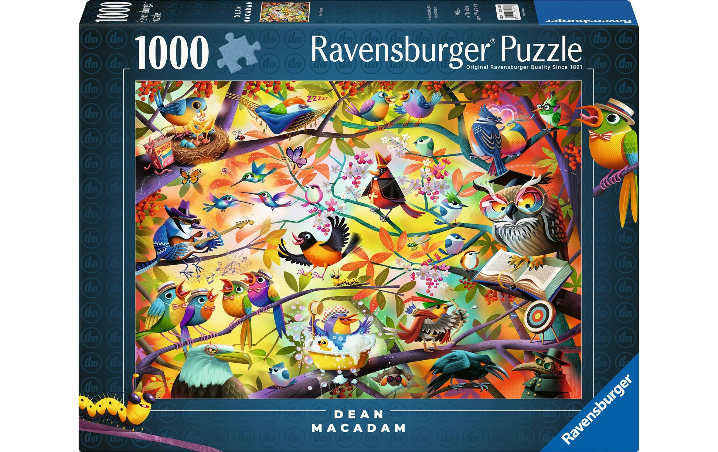 Ravensburger Puzzle Fleissige Vögelchen 1000 Teile 70 x 50 cm