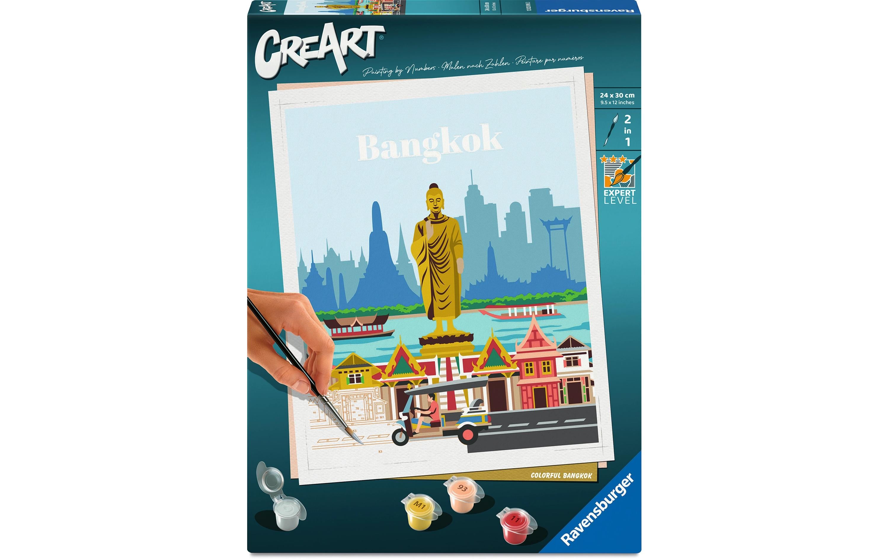 Ravensburger Malen nach Zahlen CreArt Citys Farbenfrohes Bangkok
