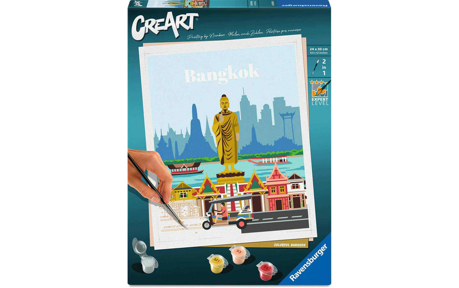 Ravensburger Malen nach Zahlen CreArt Citys Farbenfrohes Bangkok
