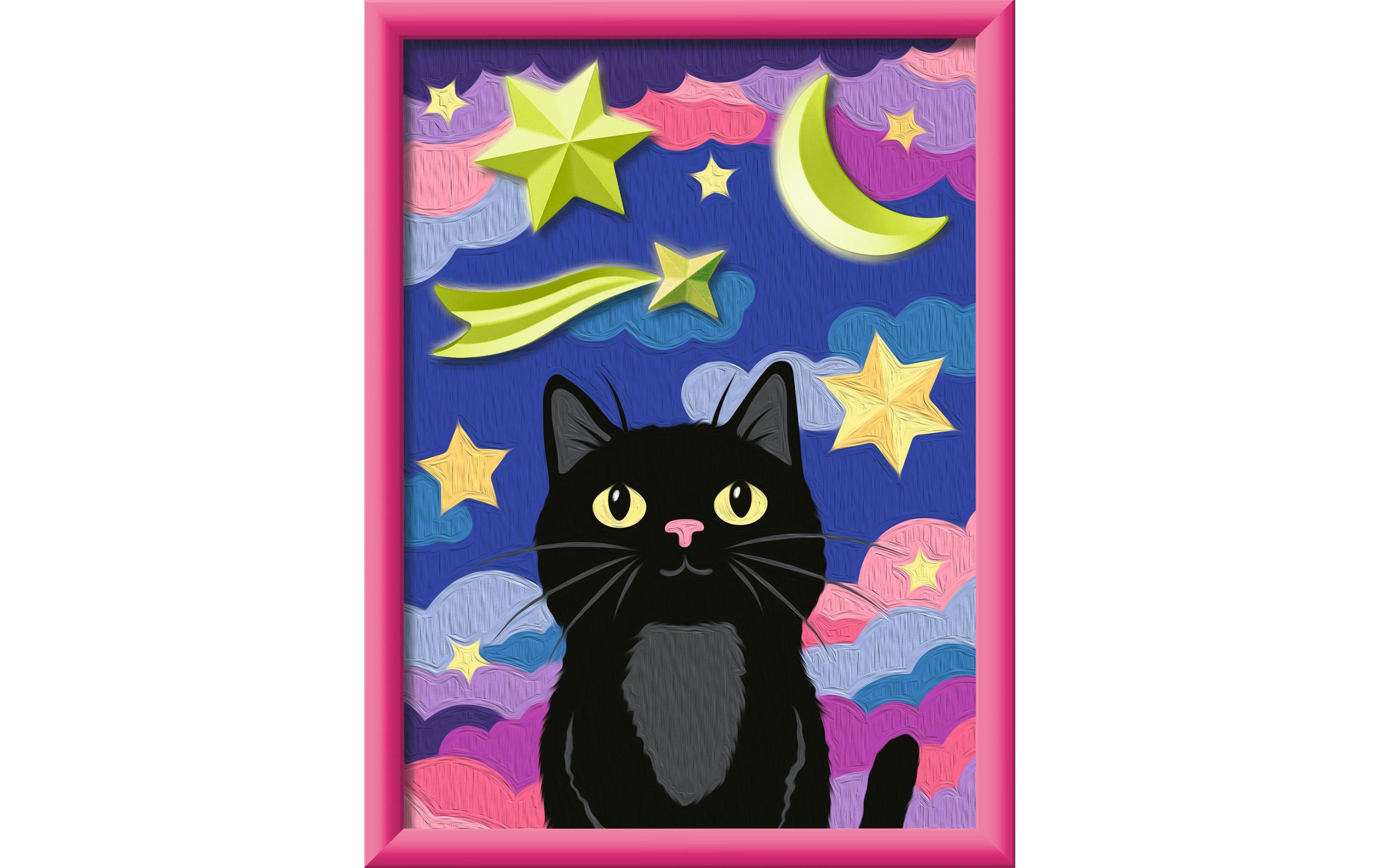 Ravensburger Malen nach Zahlen CreArt Kids Katze mit Gipselementen