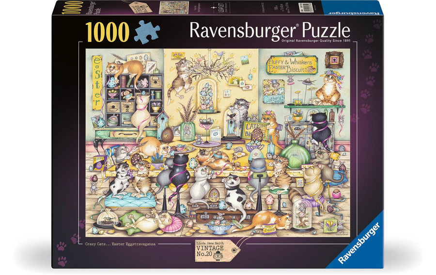 Ravensburger Puzzle Crazy Cat's Easter Eggstravaganza 1000 Teile