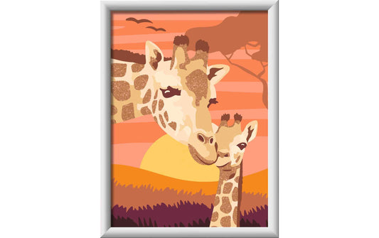 Ravensburger Malen nach Zahlen CreArt Giraffe im Sonnenuntergang