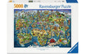 Ravensburger Puzzle Weltkarte mit Sehenswürdigkeiten 5000 Teile