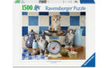 Ravensburger Puzzle Kätzchen in der Küche 1500 Teile 98 x 75 cm