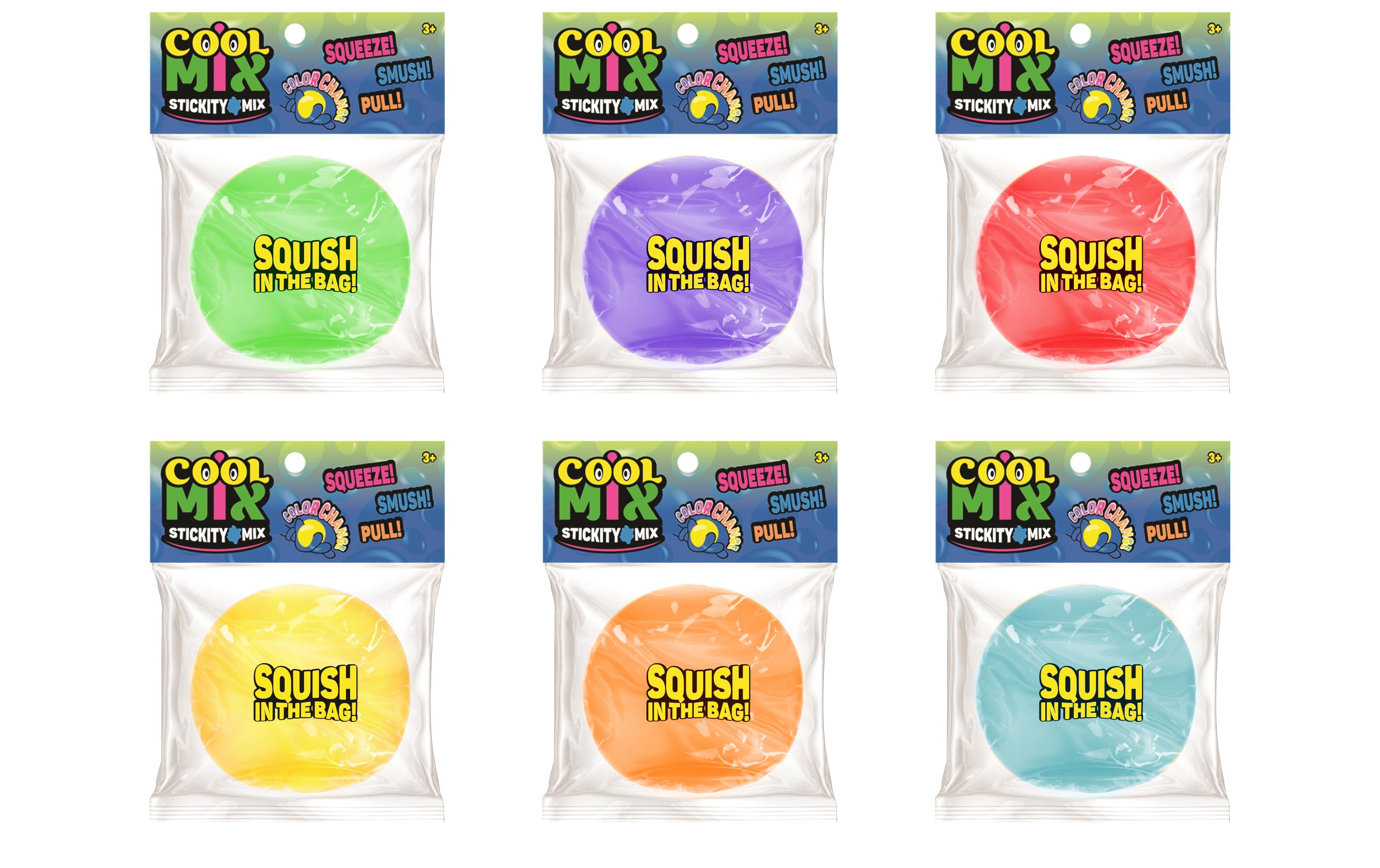 Sombo Sticky Mix Ball Assortiert, 6 cm