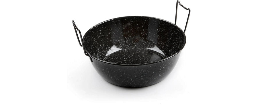 Frittierpfanne emailliert 35cm schwarz für Grill und Outdoor Grills & Feuerstellen Blaser + Trösch