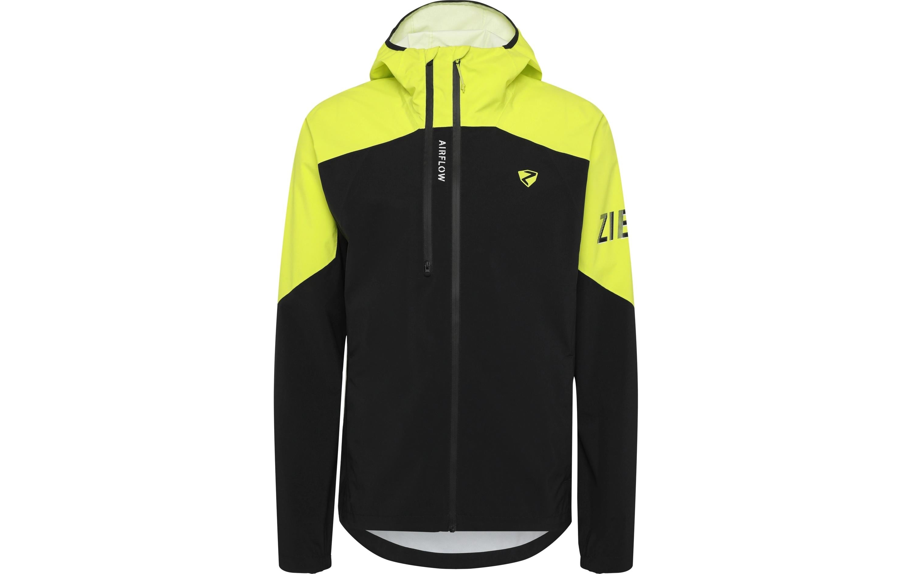 Ziener Regenjacke NEMIL-Z Herren Black Bitter Lemon, Gr.