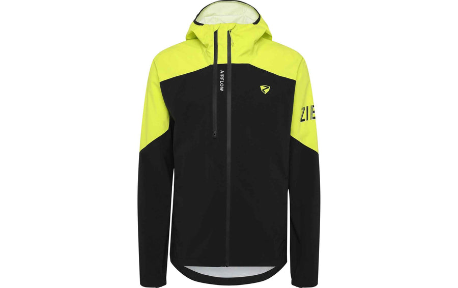 Ziener Regenjacke NEMIL-Z Herren Black Bitter Lemon, Gr.