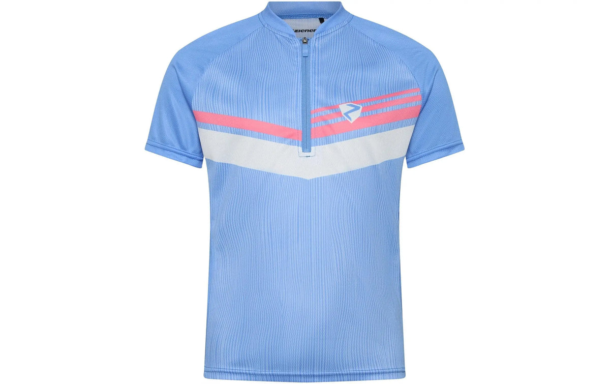 Ziener Velotrikot NESTEL-Z Junior Unisex Dreamy Sky White