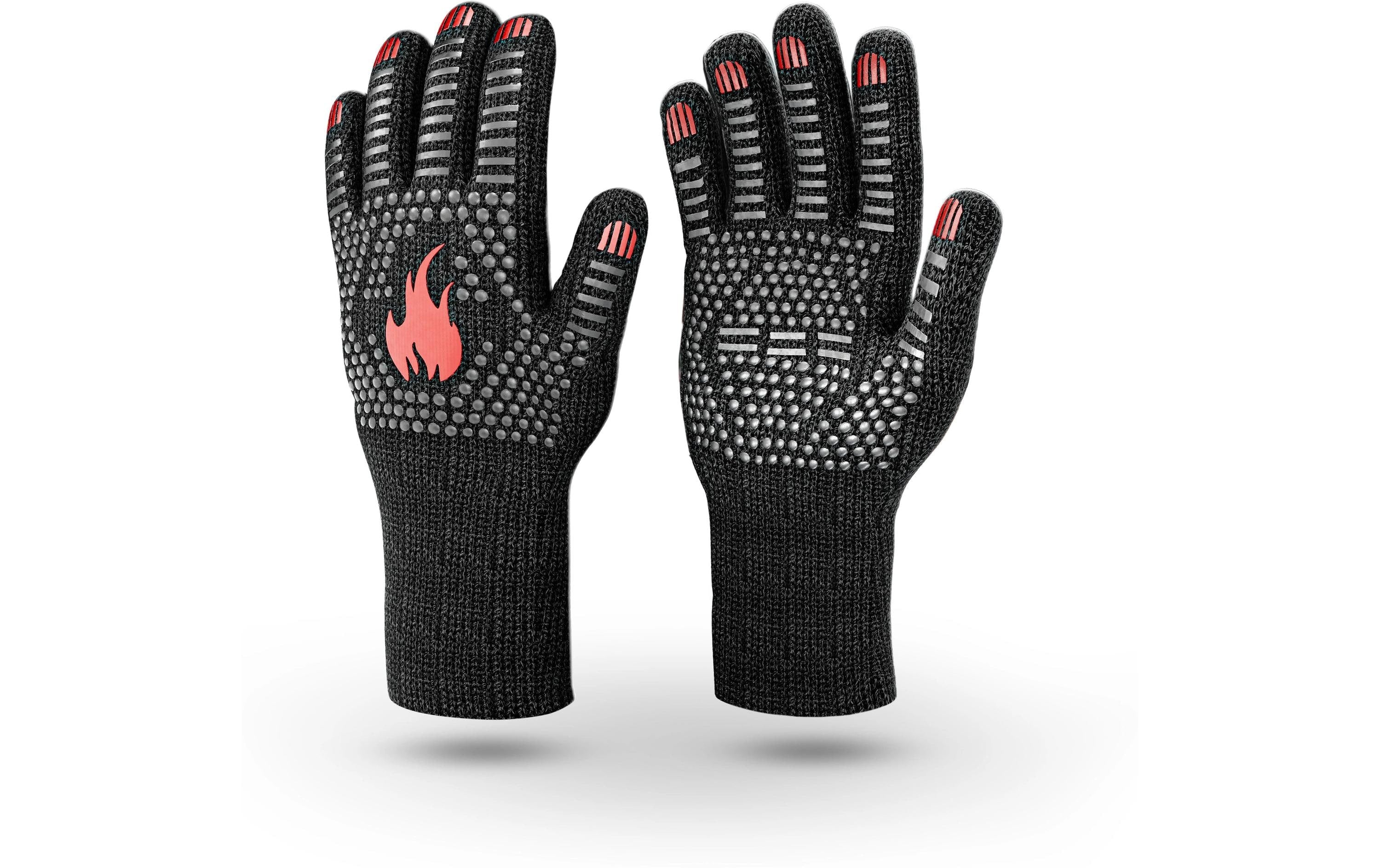 Guskoenig Grillhandschuhe Hitzebeständig Grösse S Schwarz