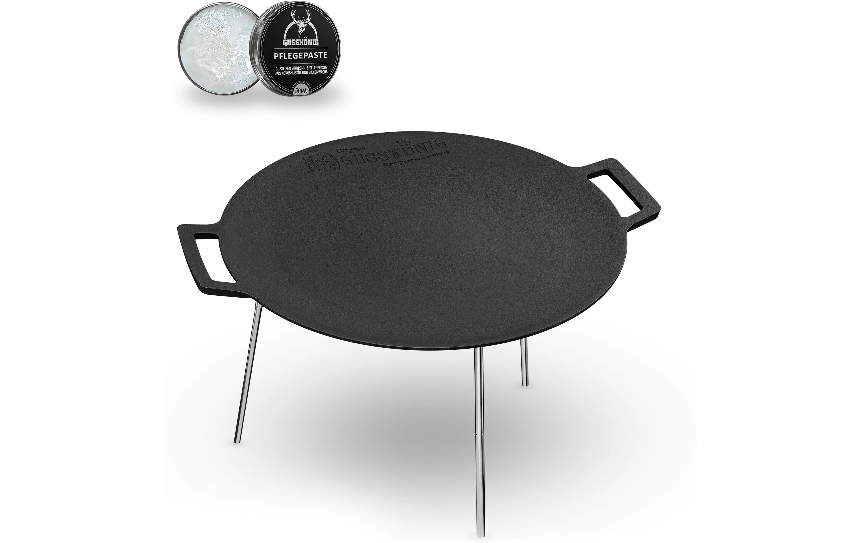 Eingebrannter runde Grillplatte 42cm