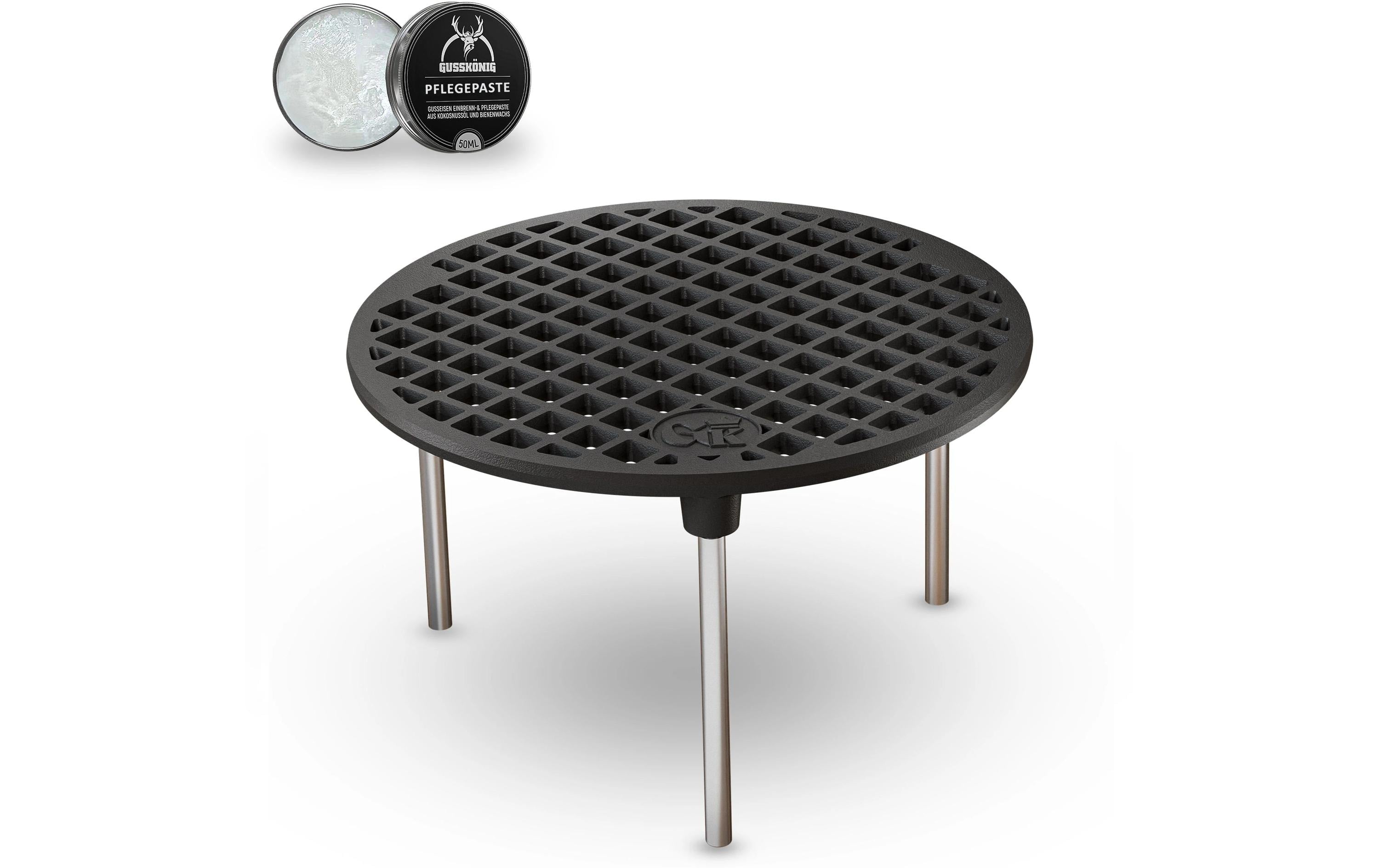 Gusskoenig Grillrost 20 cm mit Beinen