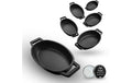 Gusskoenig Eingebrannte oval Mini-Pfanne 6 set