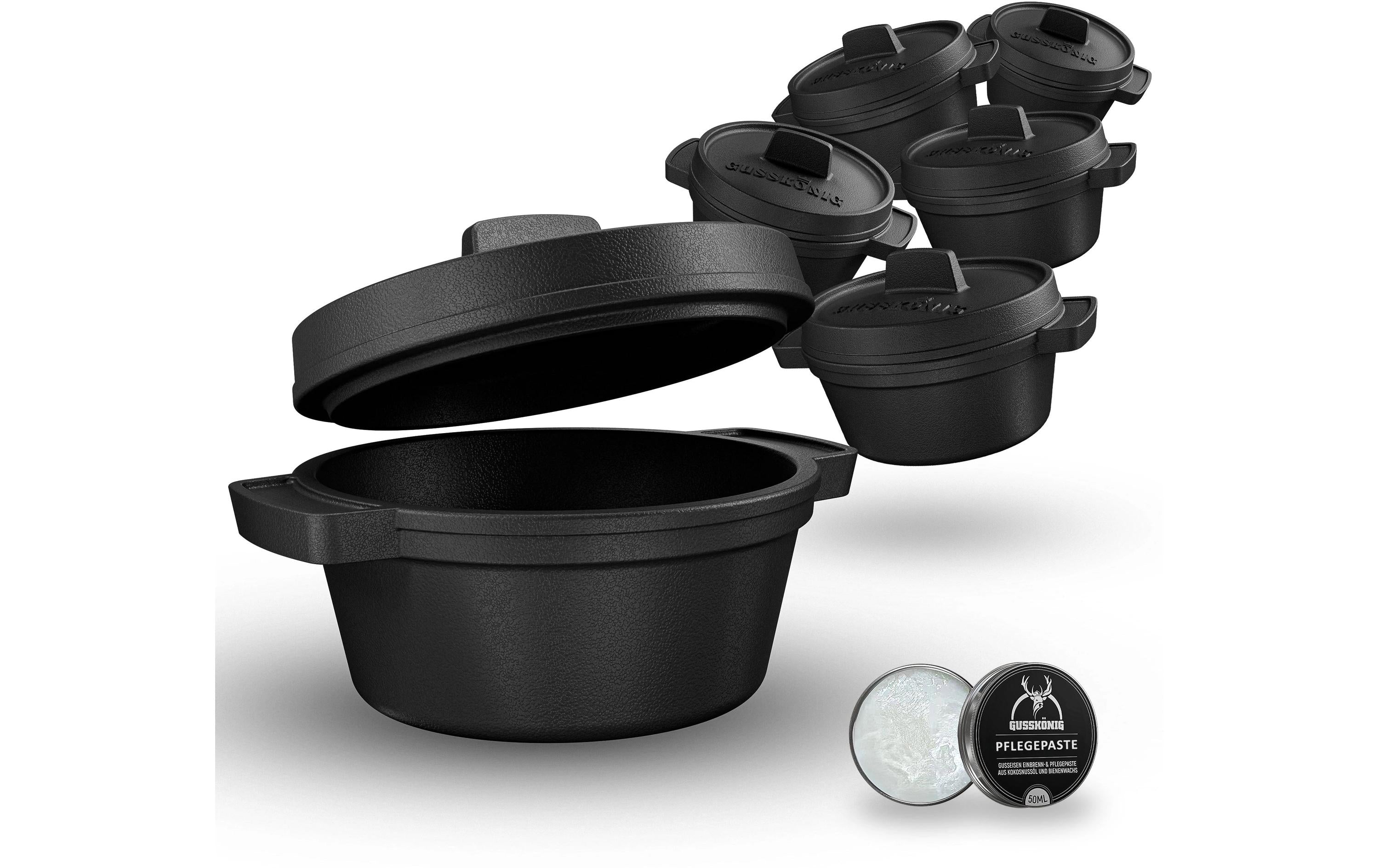 Gusskoenig Mini Dutch Oven 6 set 300 ml