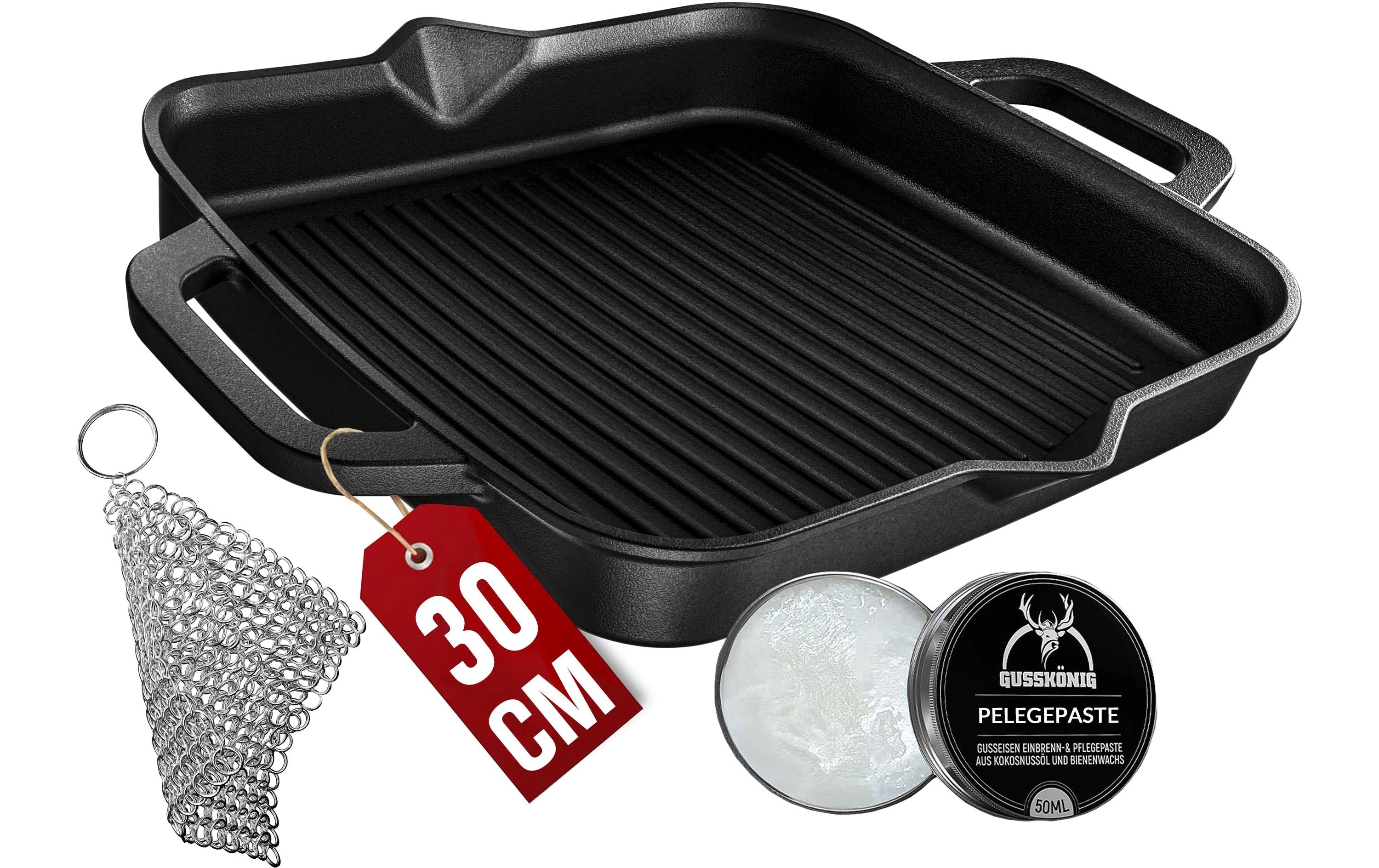 Gusskoenig Eingebrannte Grillpfanne 30 cm