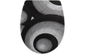 diaqua® Toilettensitz Arles Twist Schwarz/Grau