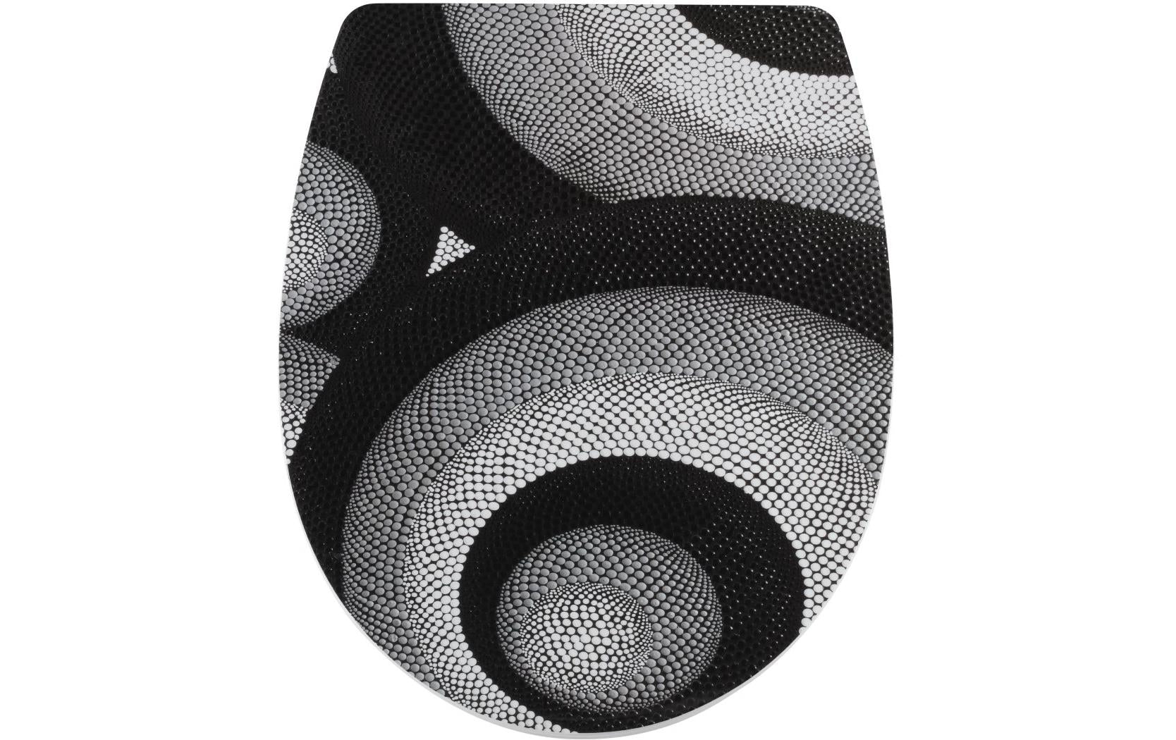 diaqua® Toilettensitz Arles Twist Schwarz/Grau
