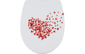 diaqua® Toilettensitz Arles Lovefall Rot/Weiss