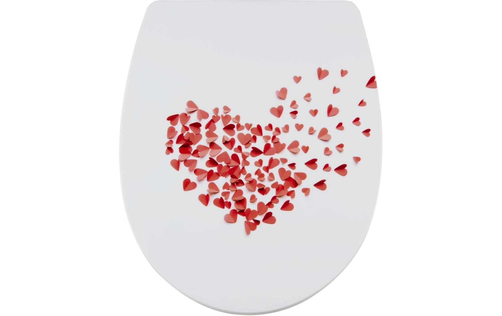 diaqua® Toilettensitz Arles Lovefall Rot/Weiss