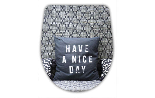 diaqua® Toilettensitz Arles Nice Day Grau/Weiss
