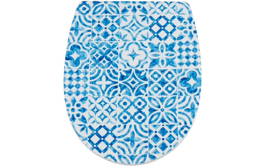diaqua® Toilettensitz Arles Malika Blau/Weiss