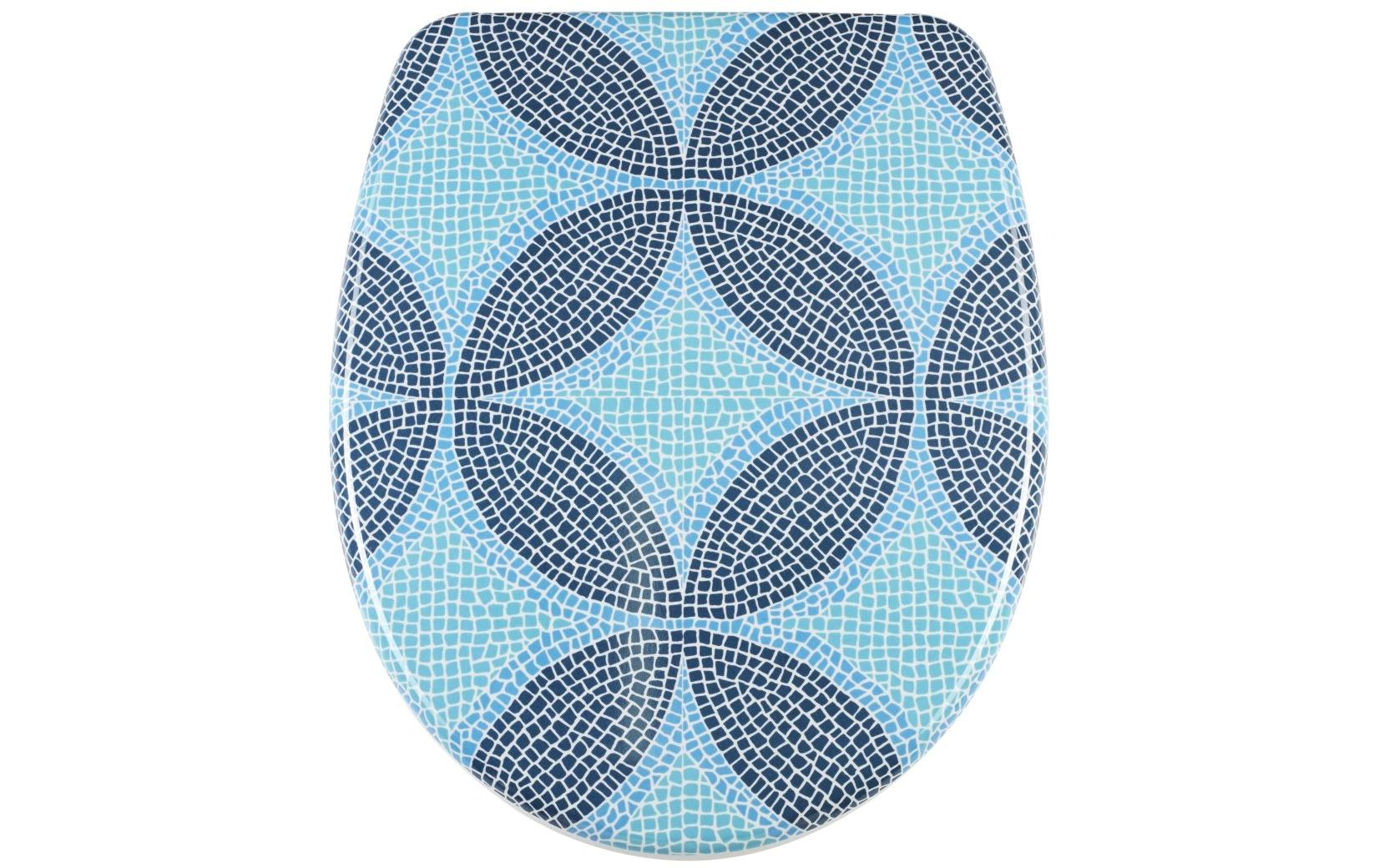 diaqua® Toilettensitz Nice Mosaik Blau