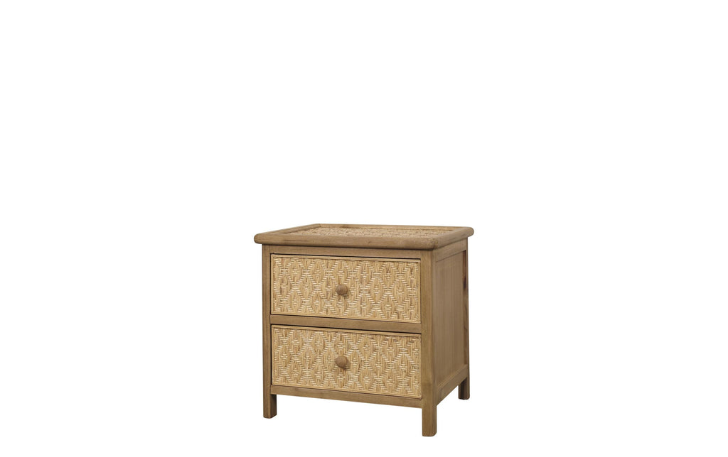Chic Antique Nachttisch geflochten 43 x 44 x 36 cm