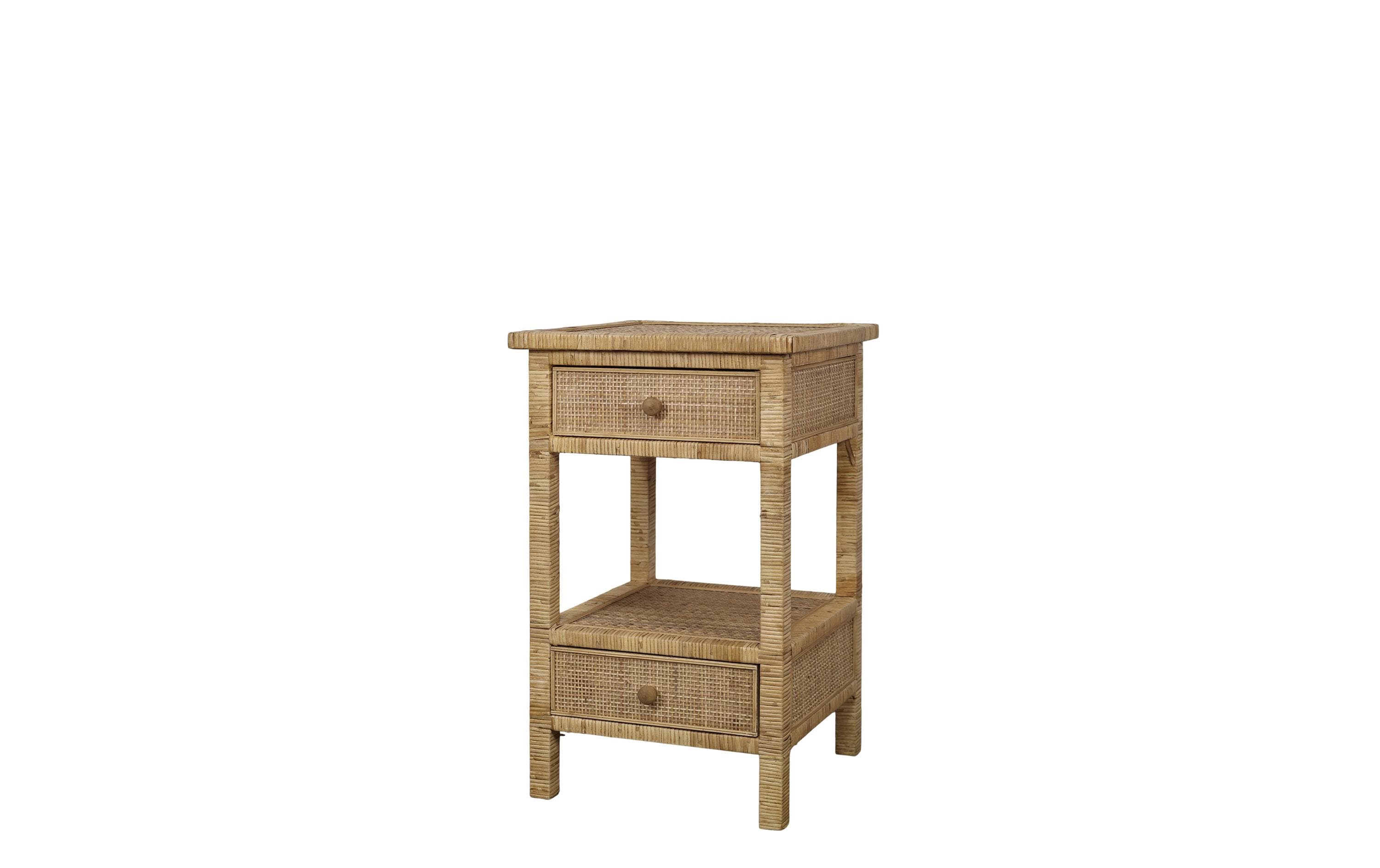 Chic Antique Nachttisch geflochten 66 x 40 x 40 cm