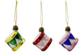 Weihnachtskugel Drums Set 4.5x4 cm Glas blau House Doctor