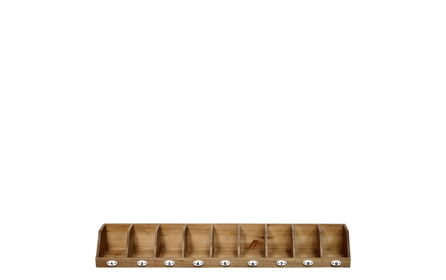 Chic Antique Wandregal mit 9 Ablagen