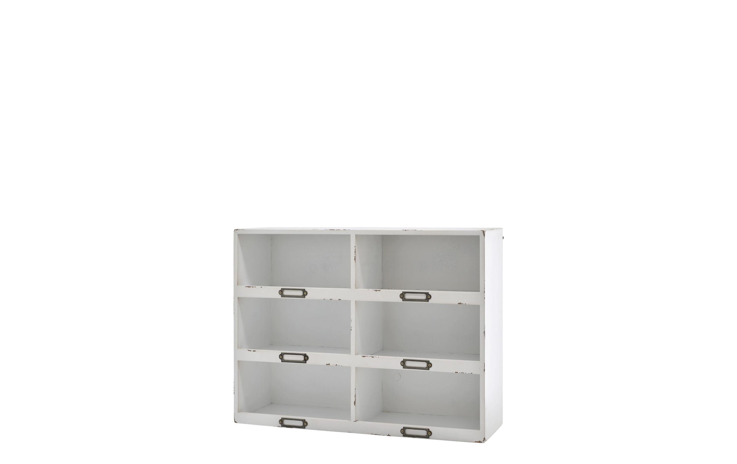 Chic Antique Wandregal mit 6 Ablagen