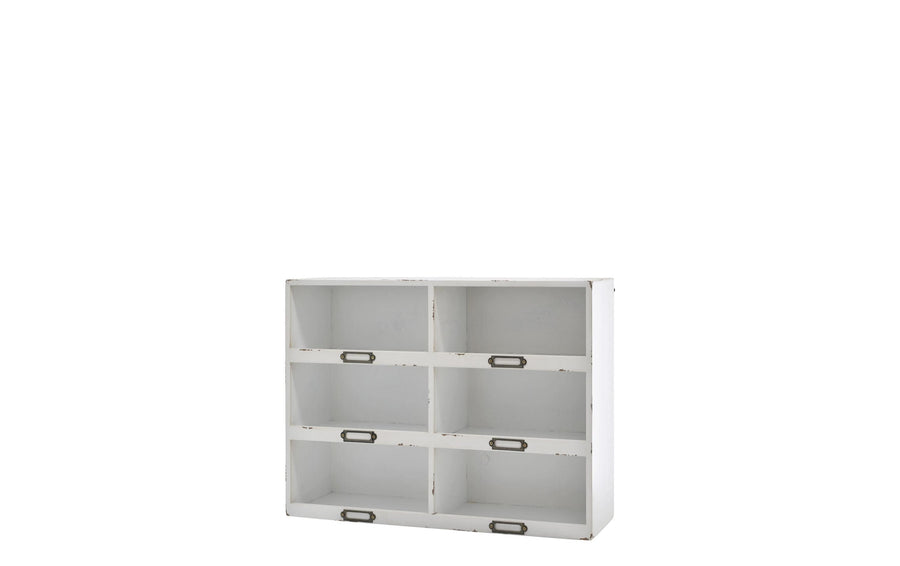 Chic Antique Wandregal mit 6 Ablagen