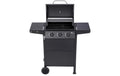 Ohmex Gasgrill OHM-BBQ-3525 mit Stahl, drei Brennern, schwarz Grills & Feuerstellen OHMEX