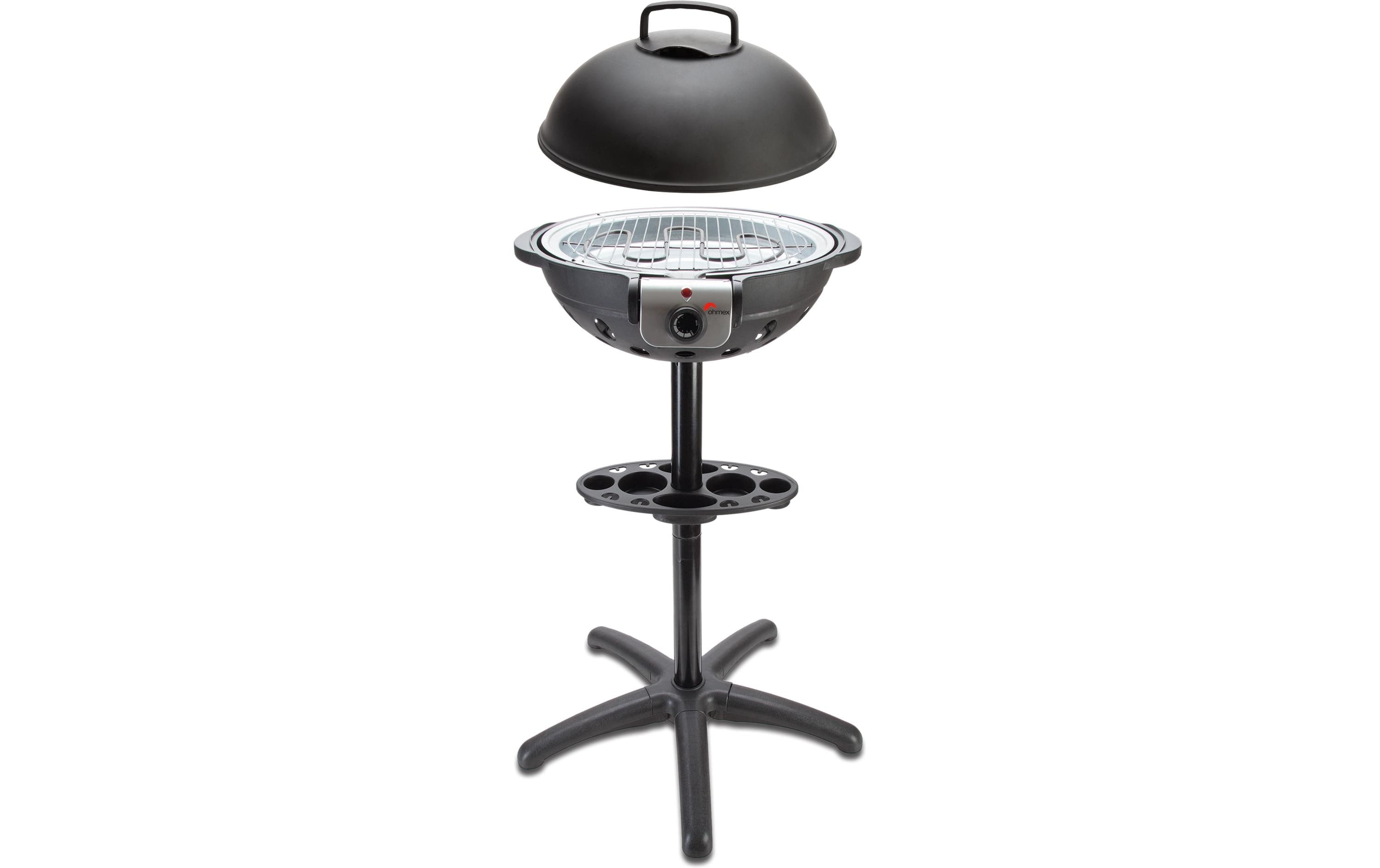 ELEKTRISCHER BARBECUE Grill mit integriertem Thermometer 1600 Watt Grills & Feuerstellen OHMEX
