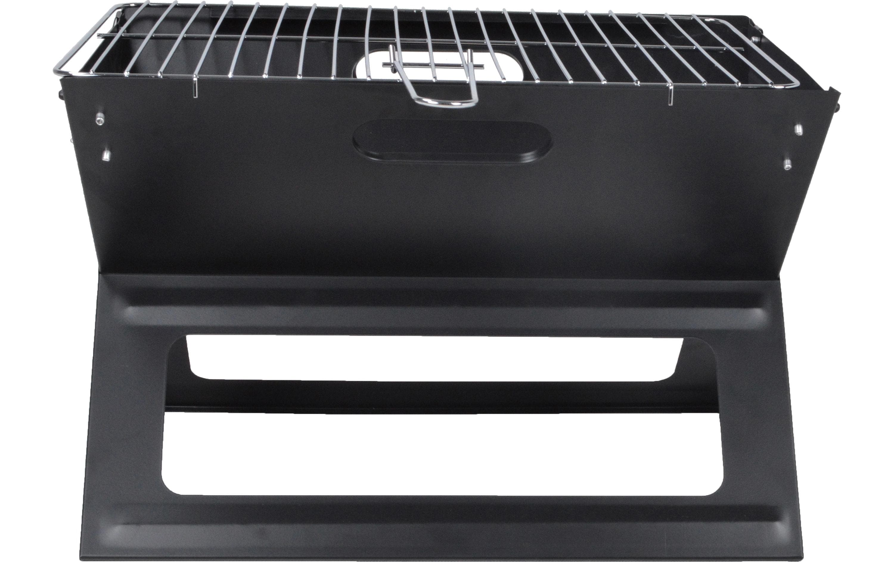 HOLZKOHLE-GRILL klappbar tragbar Metall Schwarz 44,5 x 30 cm Grills & Feuerstellen OHMEX