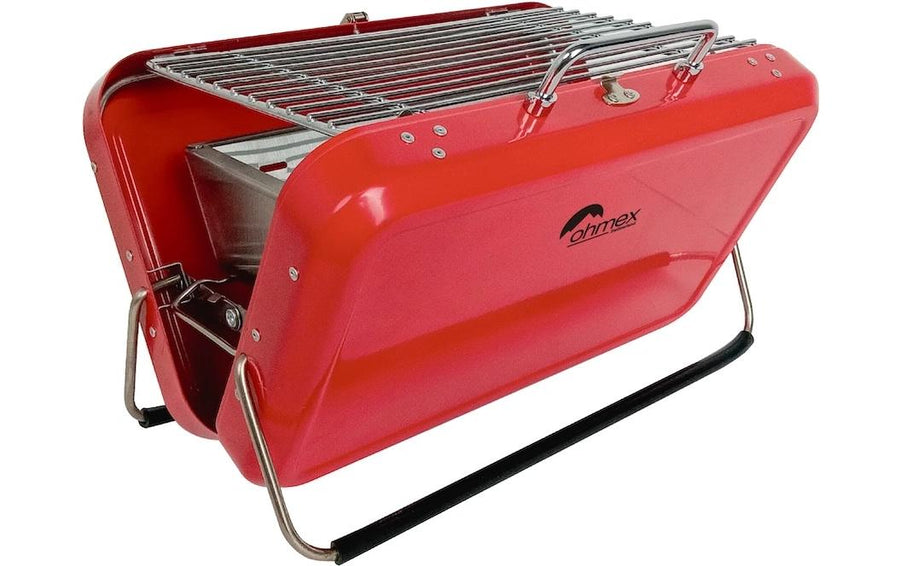 OHMEX Holzkohlegrill Rot, tragbar, 31.1 cm Breite Grills & Feuerstellen OHMEX