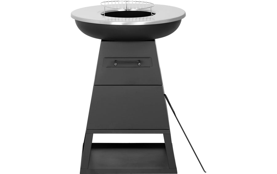 GRILLPLANCHA Holzkohlegrill schwarz 58 cm mit robuster Bauweise Grills & Feuerstellen OHMEX