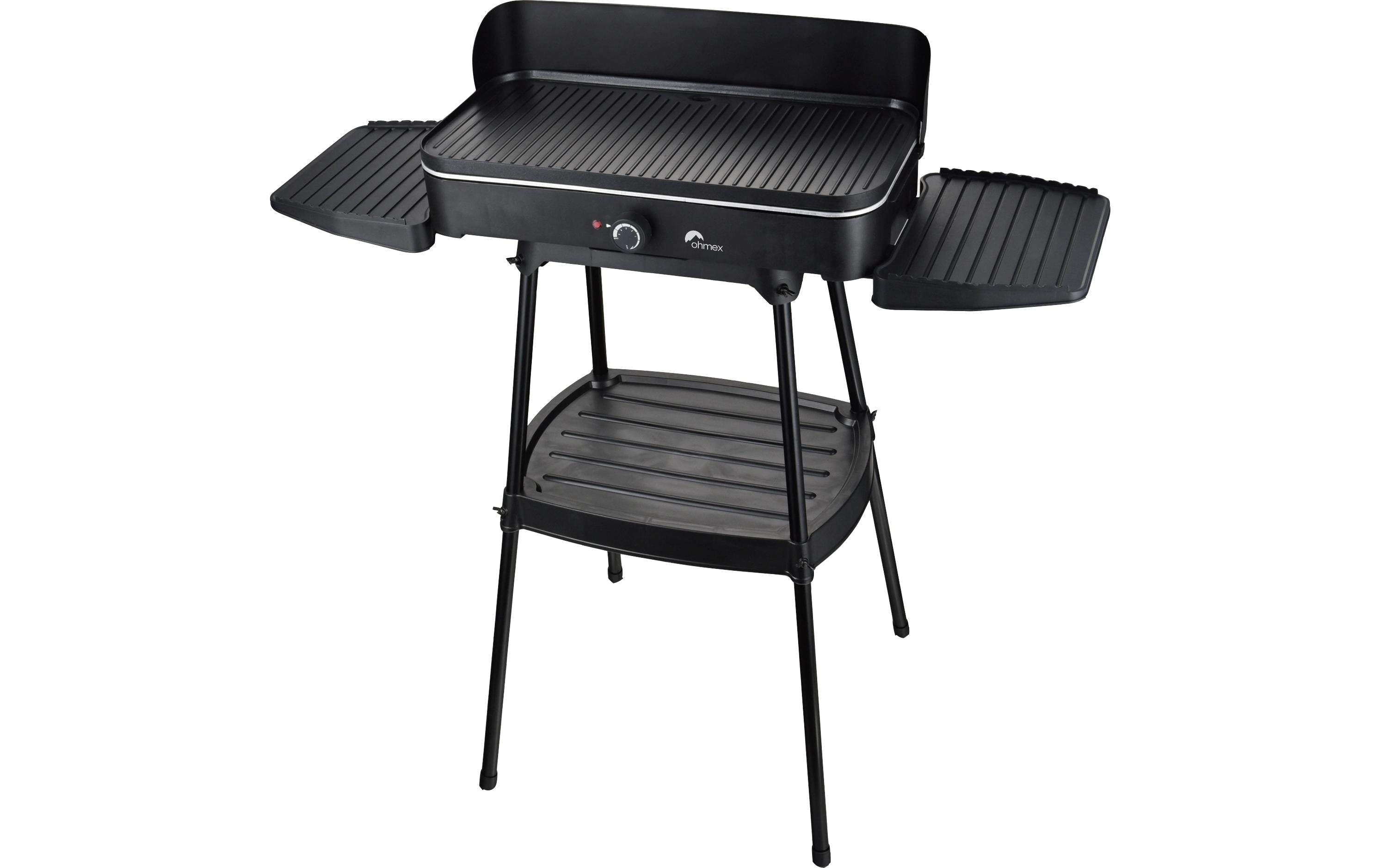 Elektrischer Grilltisch 2200W schwarz für Balkon und Garten Grills & Feuerstellen OHMEX