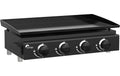 Gas Plancha 39,5 cm Schwarz 4 Brenner 9,6 kW Kompakt Grills & Feuerstellen OHMEX